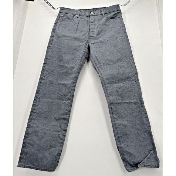 Levi Strauss 501 Size 38x33 Gray Pristine conditio gray clean see notes - Picture 2 of 10